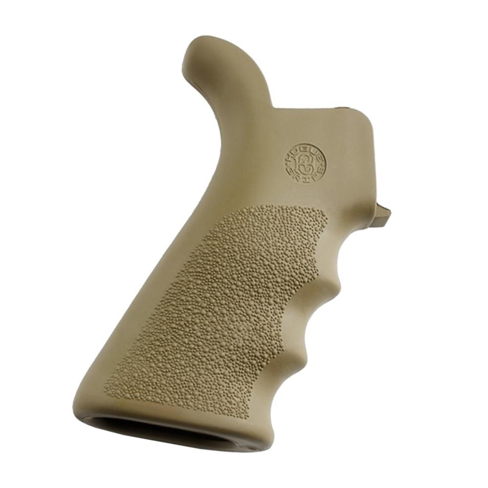 Hogue AR-15 M16 Rubber Beavertail Grip Finger Grooves Dark Earth - View 2