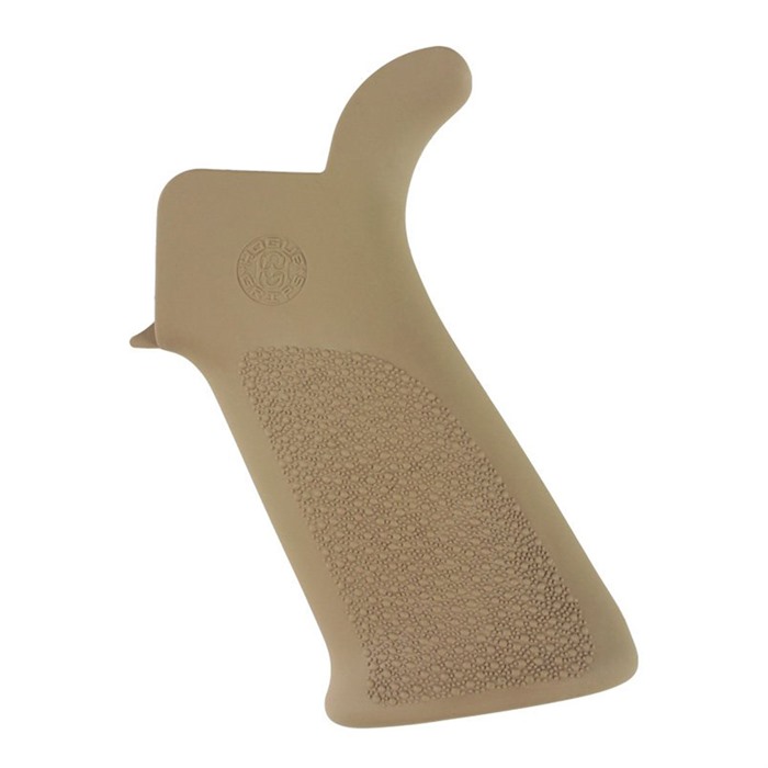 Hogue AR-15 Beavertail Grip Desert Tan Non-Slip Rubber Design - View 2
