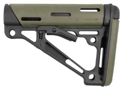 Hogue AR-15 OverMolded OD Green Rubber Collapsible Buttstock - View 2