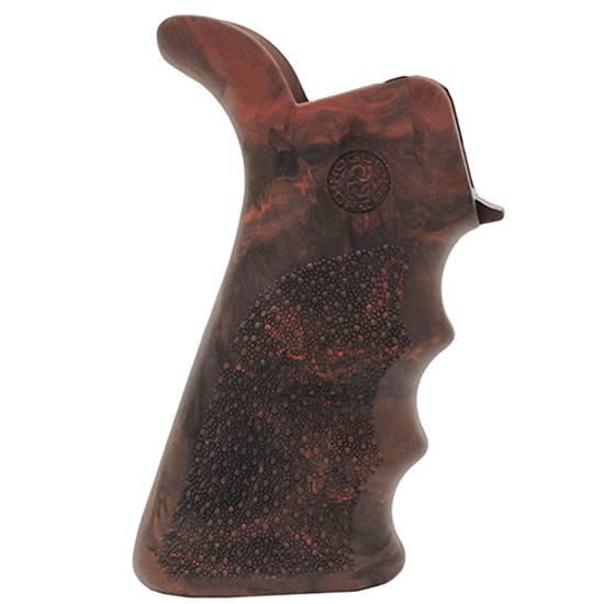Hogue 15421 OverMolded Rubber Beavertail Grip Red Lava for AR-15 M16 - View 2