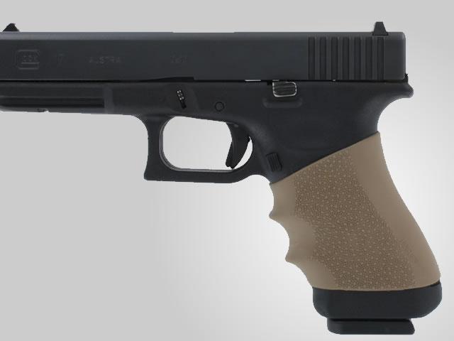 Hogue Handall 17003 Universal Slip-On Grip Sleeve - Desert Tan Rubber - View 2