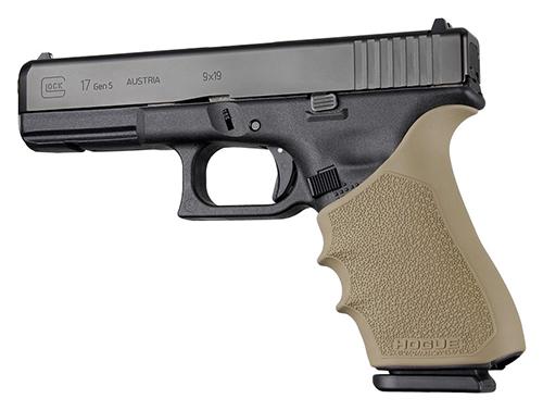 Hogue 17023 Glock HandAll Beavertail Grip Sleeve: Superior Rubber, Gen 1/2/5, Flat Dark Earth - View 2