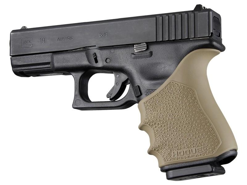 Hogue HandAll Beavertail Sleeve Glock 19 Gen 3-4 Flat Dark Earth - View 2