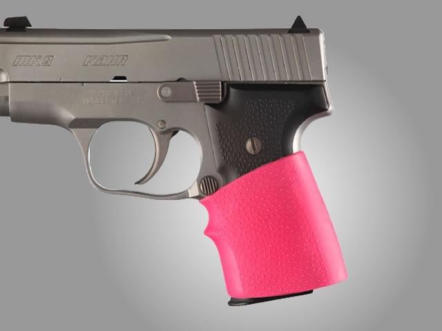 Hogue HandAll Jr. Grip Sleeve for Walther P22 PK380 PPK PPK/S Steyr M40 M9 Pistols Pink 18007 - View 2