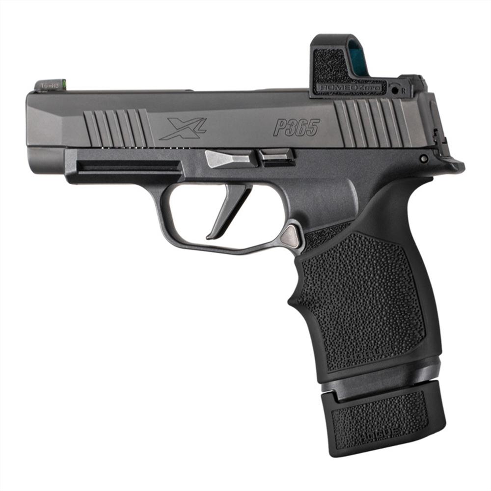 Hogue Overmolded Rubber Magazine Extended Base Pad for Sig P365 XL 15rd Black - View 2