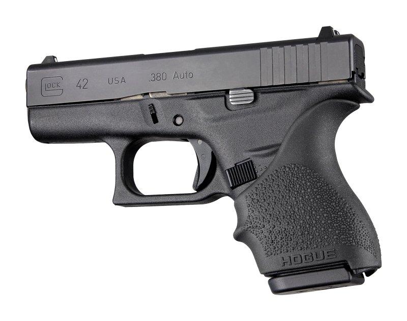 Hogue 18200 HandAll Beavertail Grip Sleeve Black for Glock 42/43 - View 2