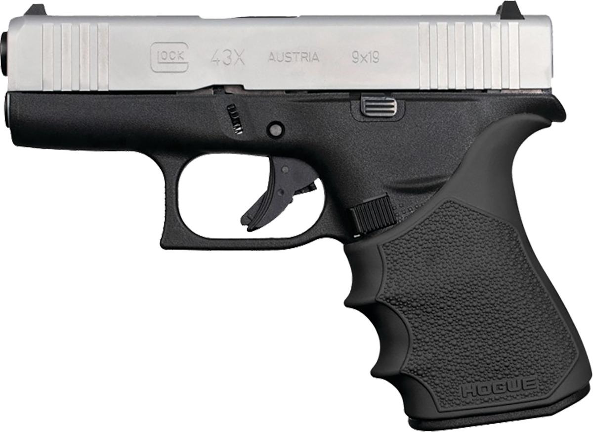 Hogue HandAll Beavertail Grip Sleeve Glock 43X 48 - Black - View 2