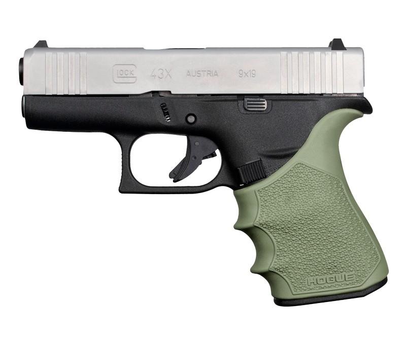 Hogue HandAll Beavertail Grip Sleeve Glock 43X 48 - OD Green - View 2