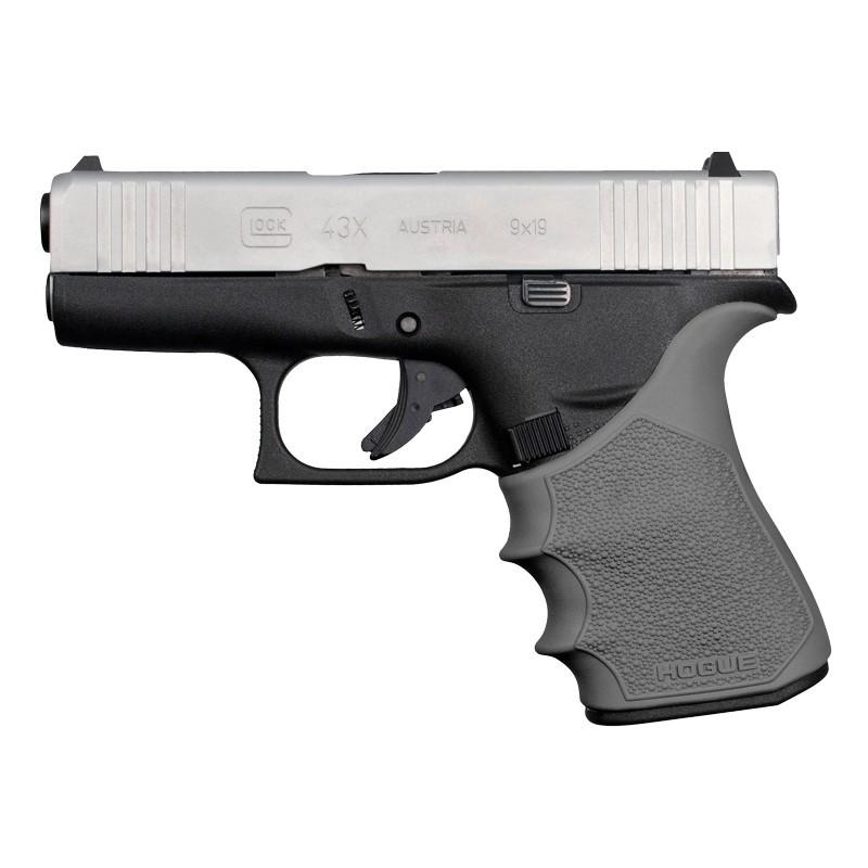 Hogue HandAll Beavertail Handgun Grip Sleeve for Glock 43X/48 Slate Grey - View 2