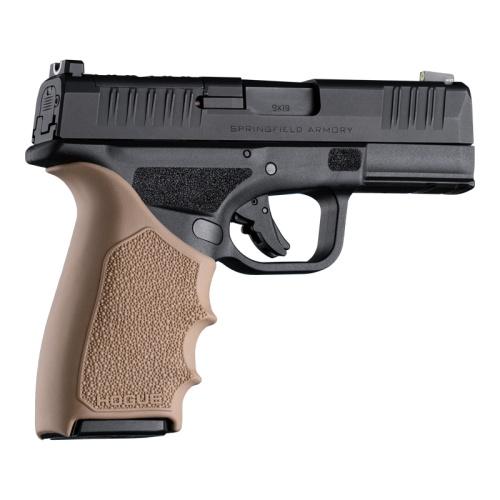 Hogue HandAll Beaver Tail Handgun Grip Sleeve Springfield Armory Hellcat Pro FDE - View 2