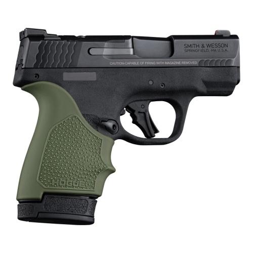 Hogue HandAll Beaver Tail Handgun Grip Sleeve S&W M&P 9 Shield Plus OD Green - View 2