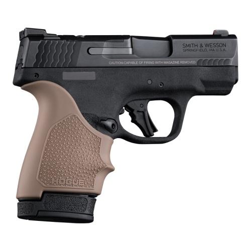 Hogue HandAll Beaver Tail Handgun Grip Sleeve S&W M&P 9 Shield Plus FDE - View 2