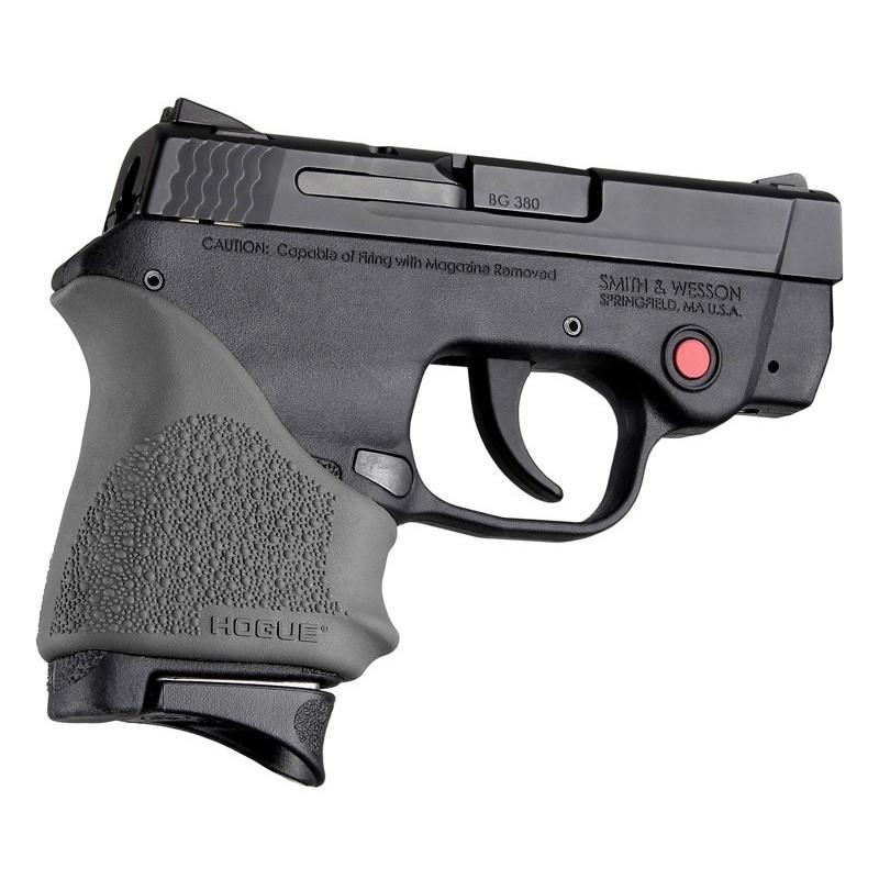 Hogue HandAll Beavertail Grip Sleeve S&W Bodyguard 380 Slate Grey - View 2