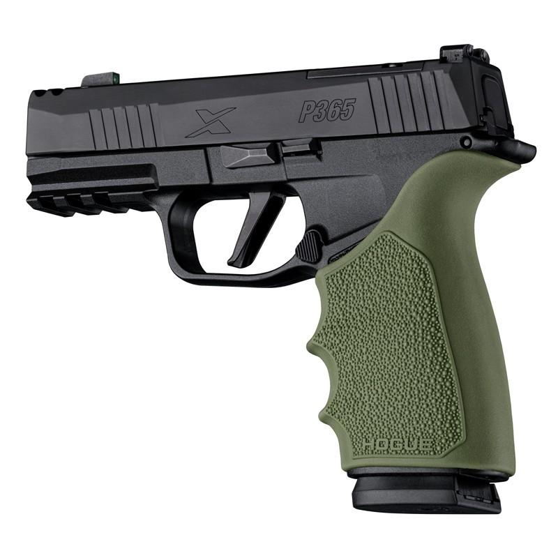 Hogue 18521 Grip Sleeve Handall Beavertail OD Green Rubber - View 2