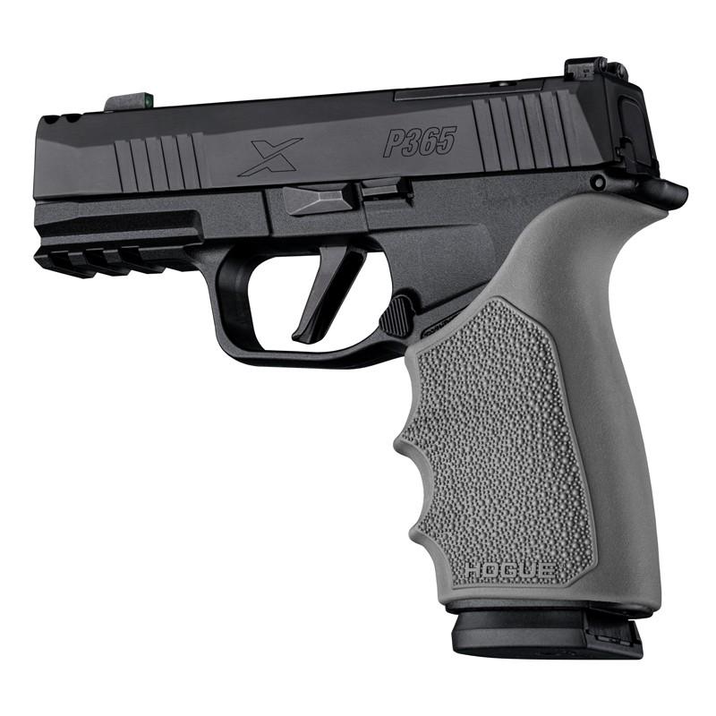 Hogue HandAll Beavertail Handgun Grip Sleeve for Sig Sauer P365 XMacro Slate Grey - View 2