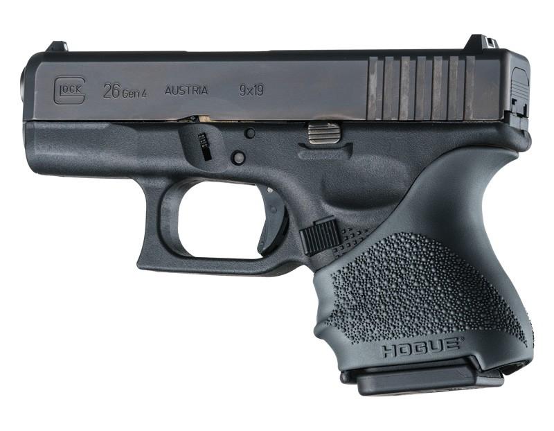 Hogue HandAll Beavertail Sleeve Black for Glock 26 27 - View 2