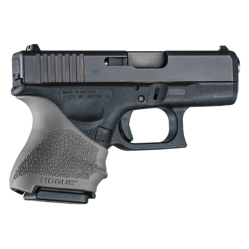 Hogue 18602 HandALL Beavertail Grip Sleeve Glock 26/27 - Slate Grey - View 2