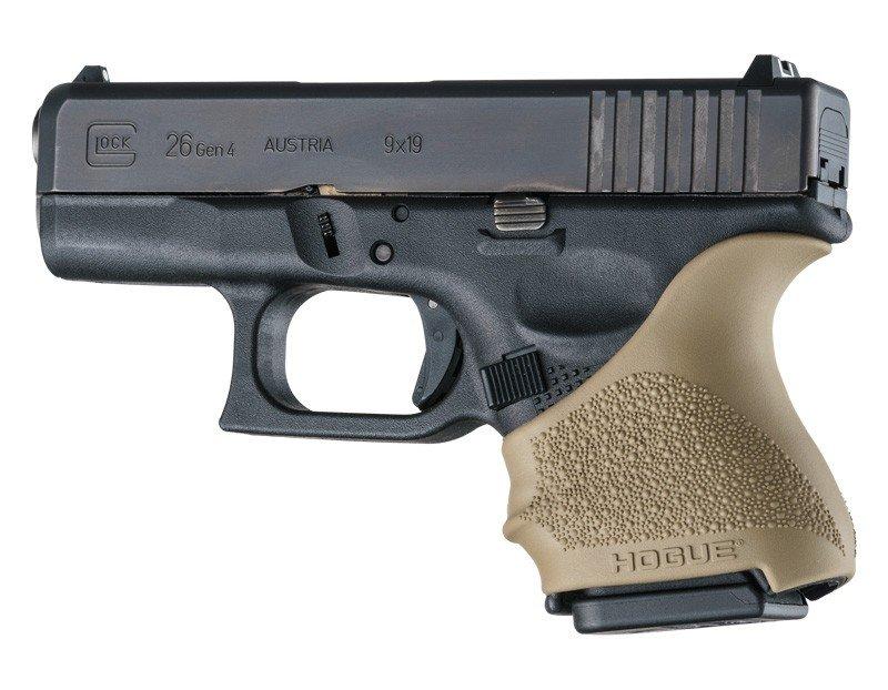 Hogue HandAll Beavertail Grip Sleeve Glock 26 27 Flat Dark Earth - View 2