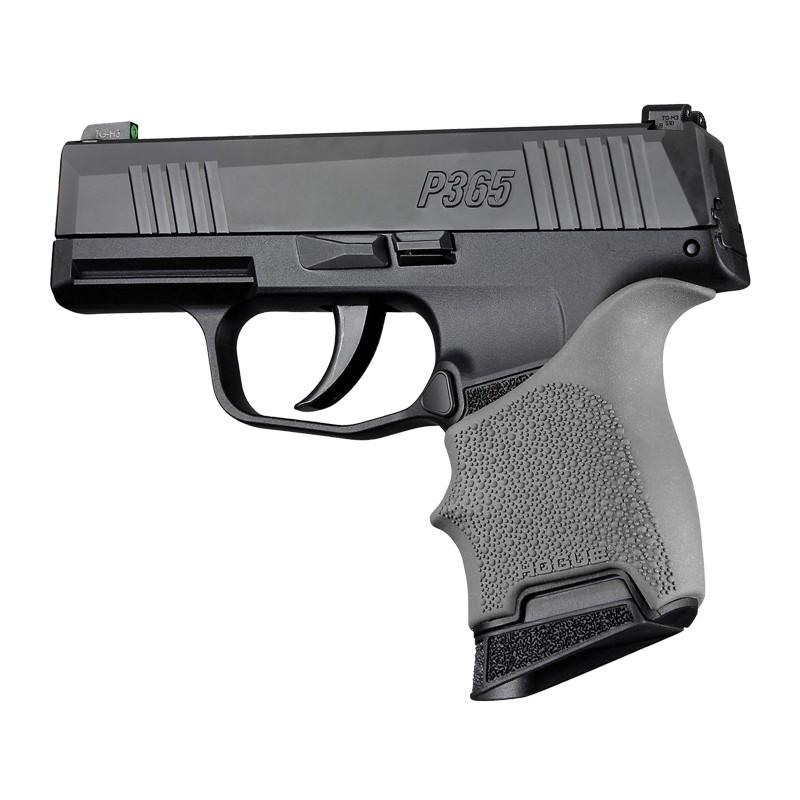Hogue HandAll Beavertail Handgun Grip Sleeve for Sig Sauer P365 Slate Grey - View 2