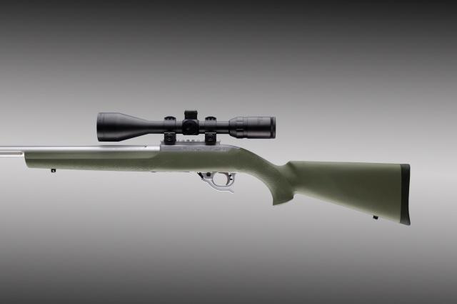 Hogue Ruger 10/22 O.M. Series Stock Heavy Barrel Olive Drab Green - View 2