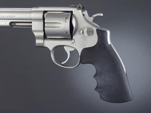 Hogue 25002 Black Rubber Monogrip with Finger Grooves for S&W N Frame - View 2