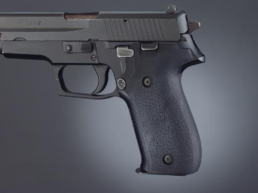 Hogue 26010 Black Rubber Grip Panels for Sig P226 - View 2