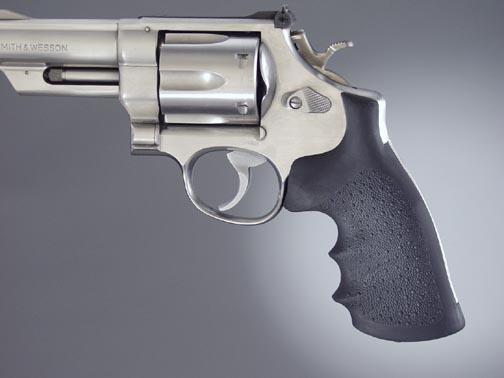 Hogue 29000 Monogrip Black Rubber Grip for S&W N Frame Square Butt - View 2
