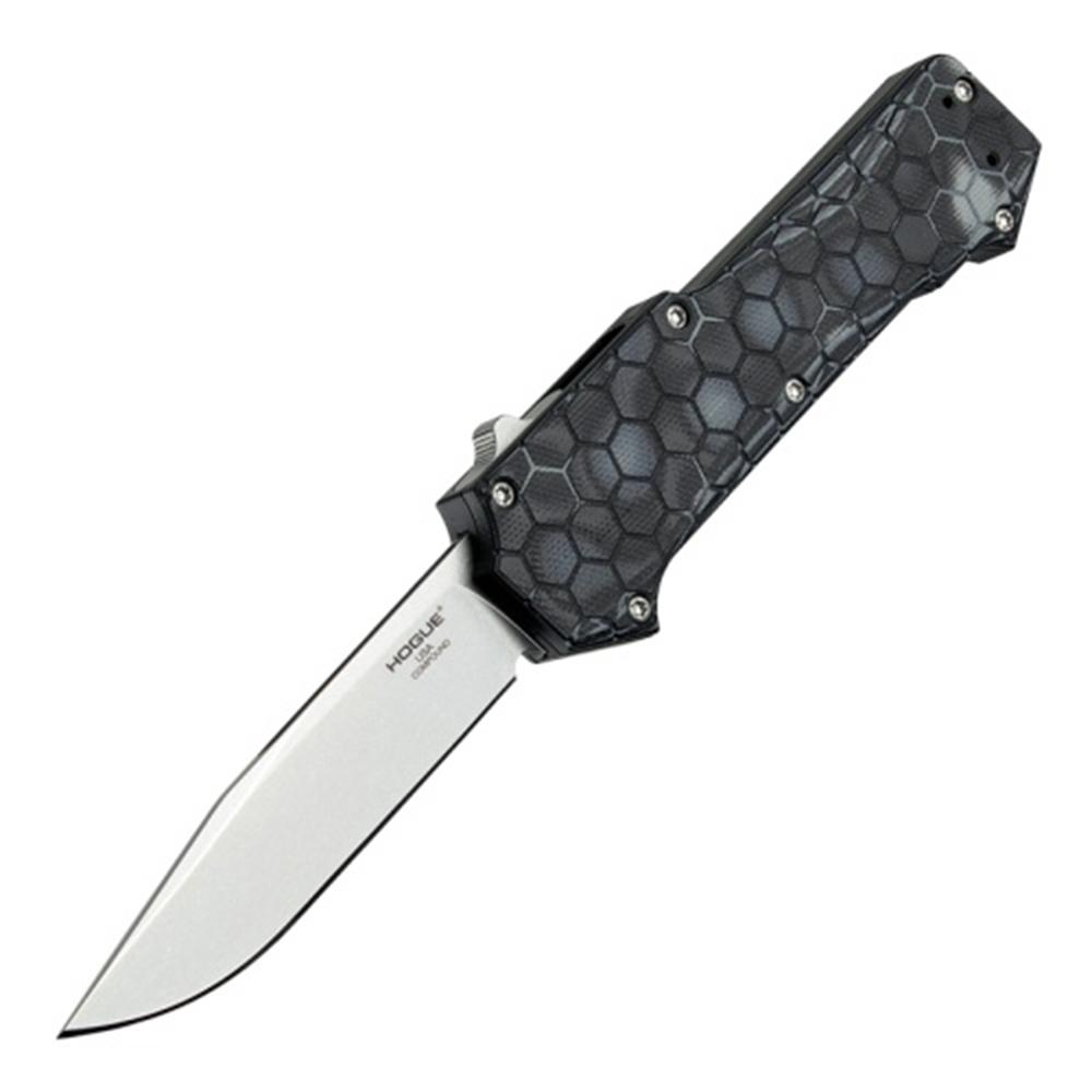 Hogue 34039 Compound OTF Auto 3.5" Clip Point Blade G-Mascus Black G10 - View 2