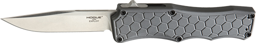Hogue 34052 Exploit 3.5" OTF Auto Aluminum Clip Point Blade Grey - View 2
