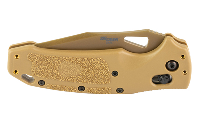 Hogue SIG K320 M17 M18 Folding Knife PVD Coyote Tan Tanto 3.5 Inch Blade - View 4