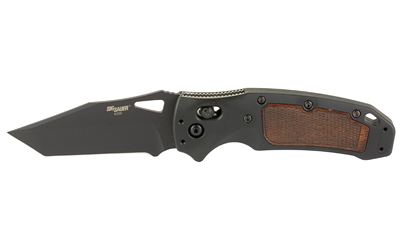 Hogue 36367 SIG K320 AXG 3.5" Tanto Blade Black Aluminum Walnut Inlay - View 2