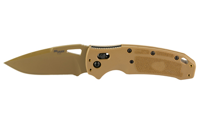 Hogue SIG K320 M17 M18 Tan Folding Knife 3.5 Inch Drop Point Blade - View 2
