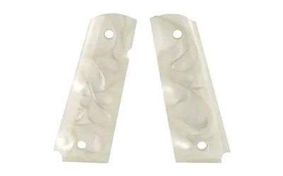 Hogue 1911 Government Polymer White Pearlized Grip Panels (45318) - View 2