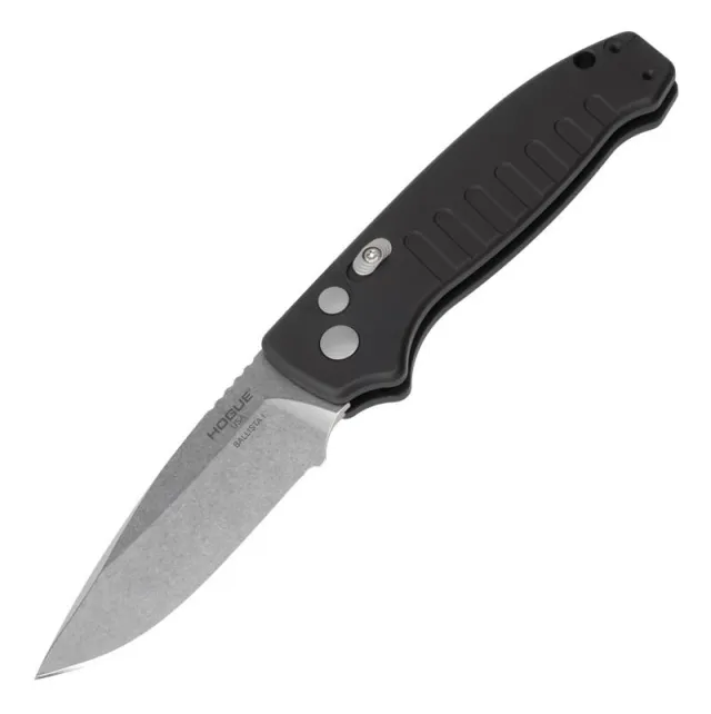 Hogue Ballista-I Auto Knife 3.5 Inch Drop Point Black Blade - View 2