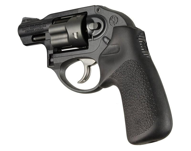 Hogue 78030 Tamer Black Rubber Grip for Ruger LCR/LCRx, No Finger Grooves - View 2