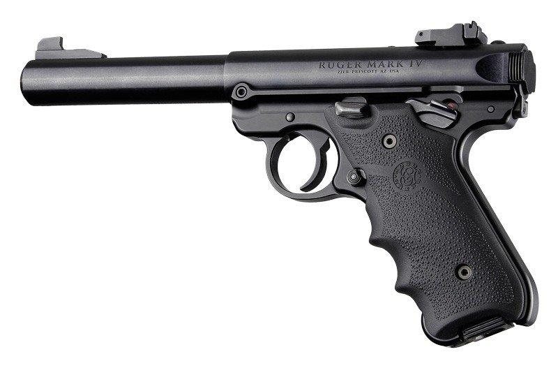 Hogue 79000 Rubber Grip Black with Finger Grooves for Ruger Mark IV - View 2