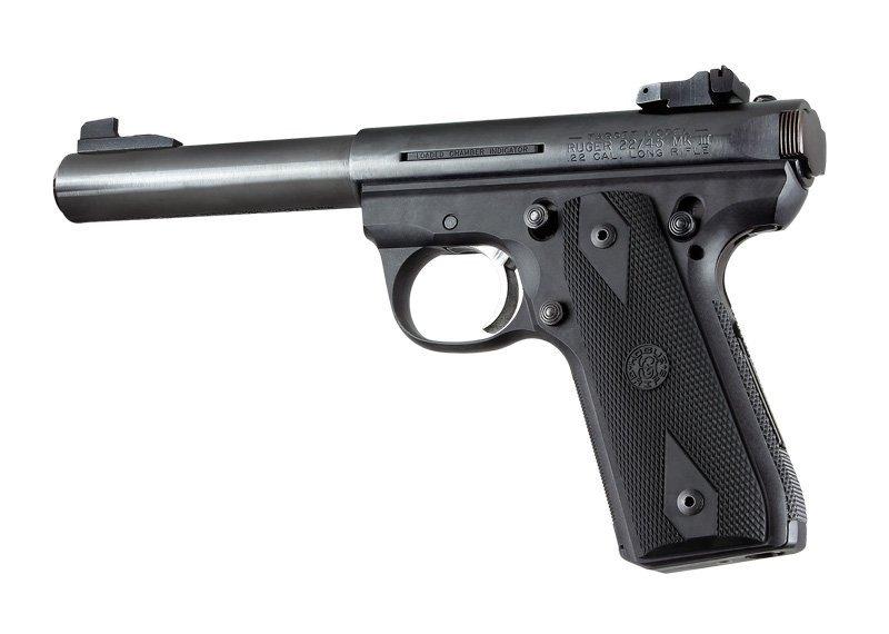 Ruger 22/45 RP Checkered Rubber Grip Panels Diamond Design - View 2