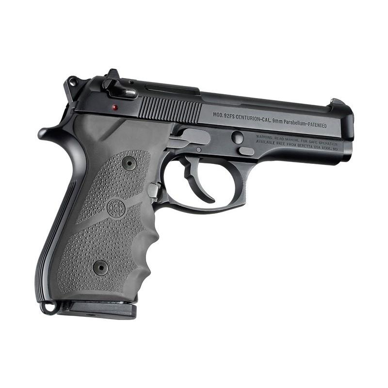 Beretta 92 96 Series Slate Grey Rubber Grips with Finger Grooves - View 2