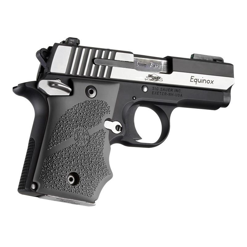 Hogue Slate Grey Rubber Grips SIG SAUER P938 Ambi-Safety - View 2