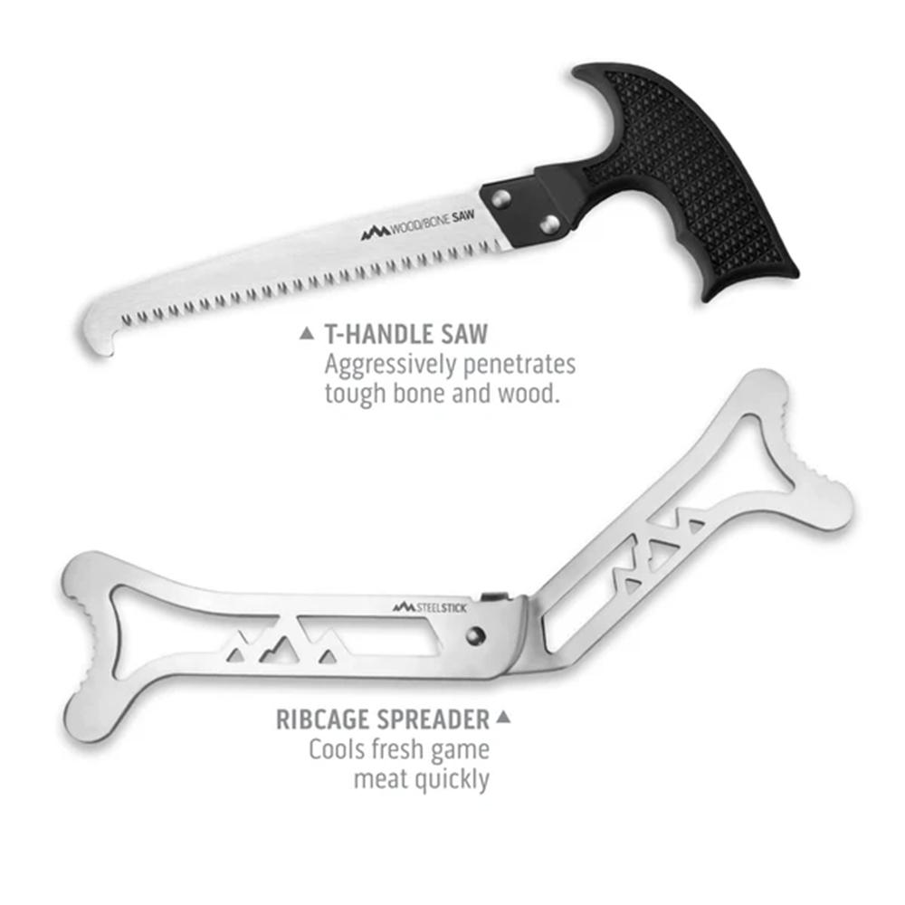 Outdoor Edge BL1 ButcherLite 8-Piece Set 420J2 Steel Blades Black Handle - View 2