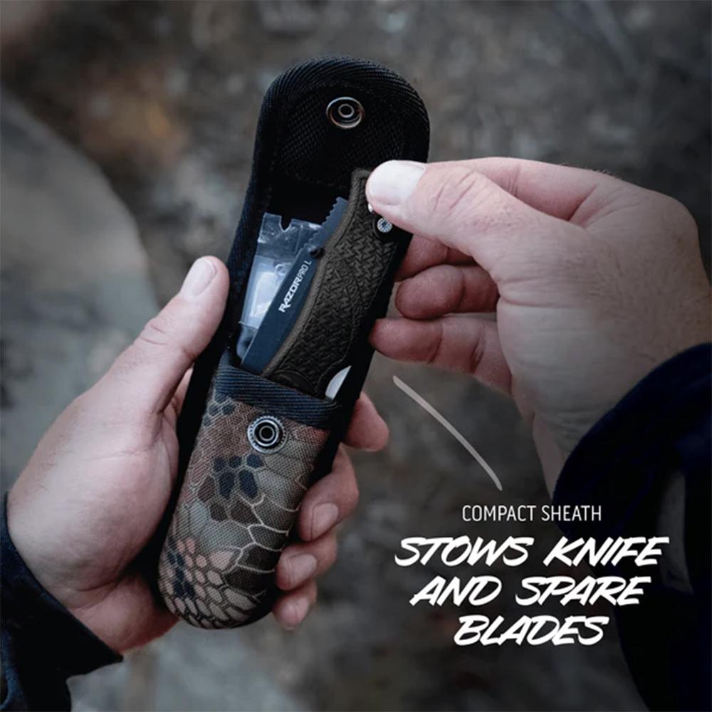 Outdoor Edge RL10C RazorLite 3.5" Folding Knife Black Oxide 420J2 Blade - View 2