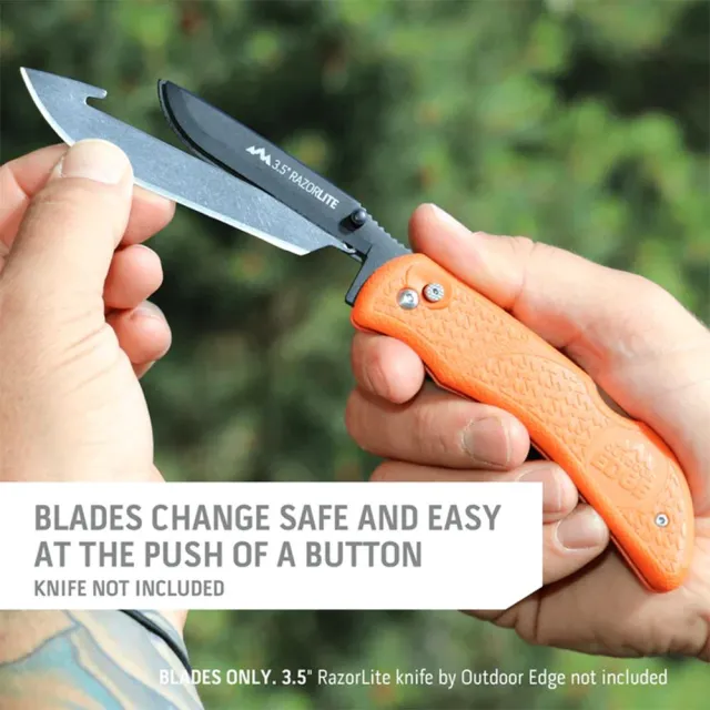 Outdoor Edge Razor Lite 6-Pack Japanese Stainless Steel Replacement Blades - View 2
