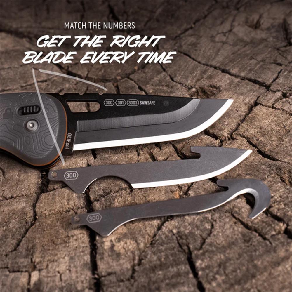 Outdoor Edge HTX30Y-6C Razor HTX 3.0" Folding Knife Gray/Orange - View 2