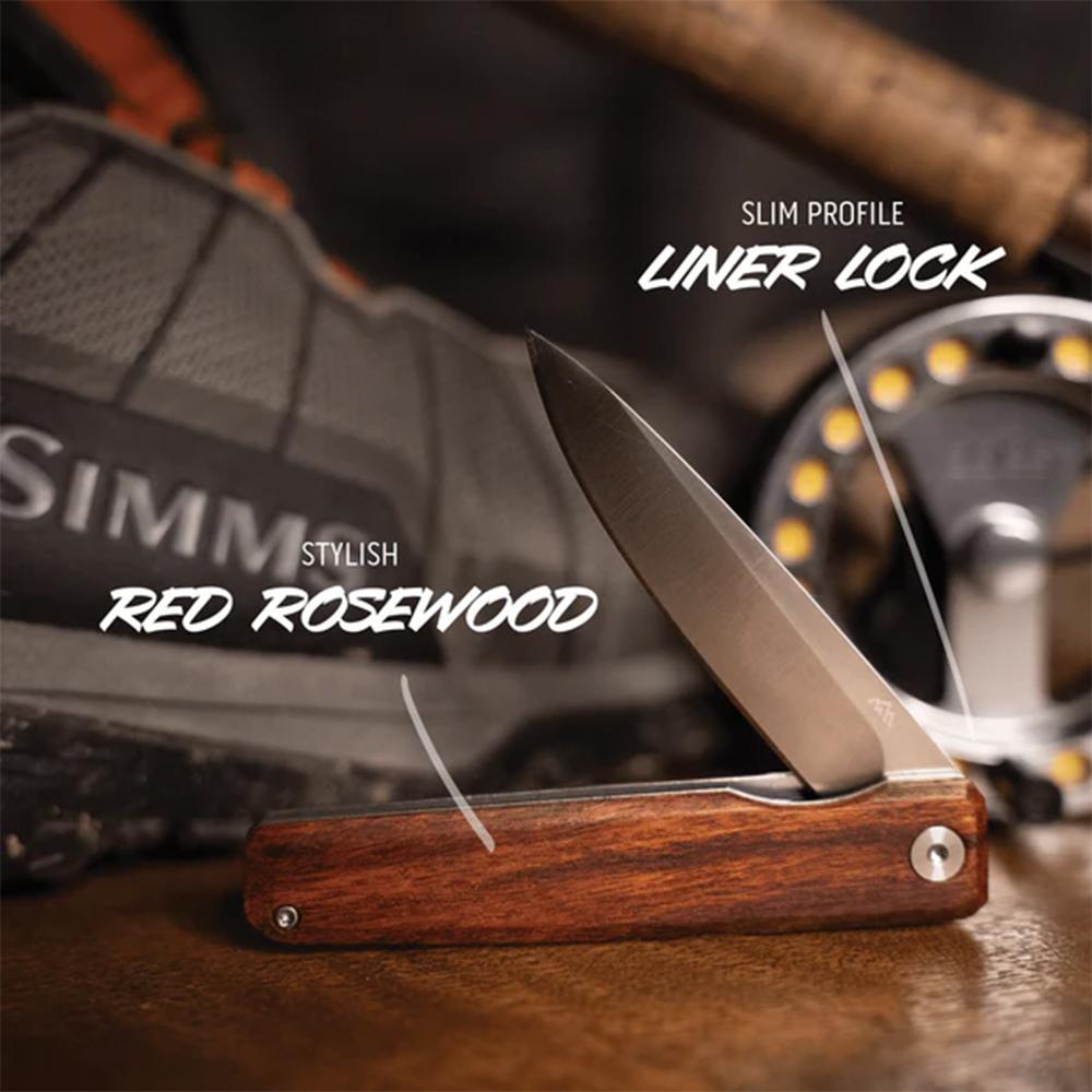 Outdoor Edge PL-1C Peleus Folder 3.1" Blade Wood Handle - View 2