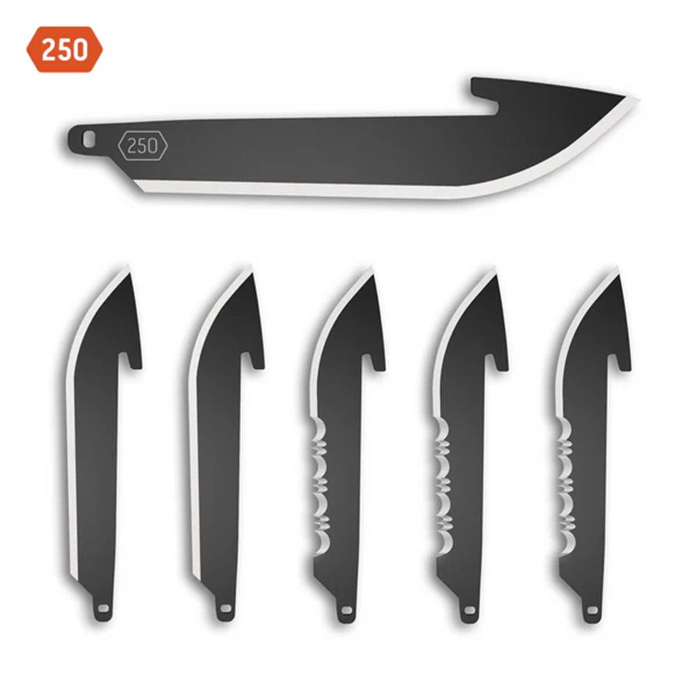 Outdoor Edge 2.5" Carry Drop Point Combo Black, 6 Blades - View 2