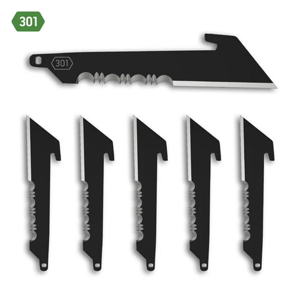 Outdoor Edge Utility Replacement Blades Serrated Black 3 in. 6 pk. - View 2