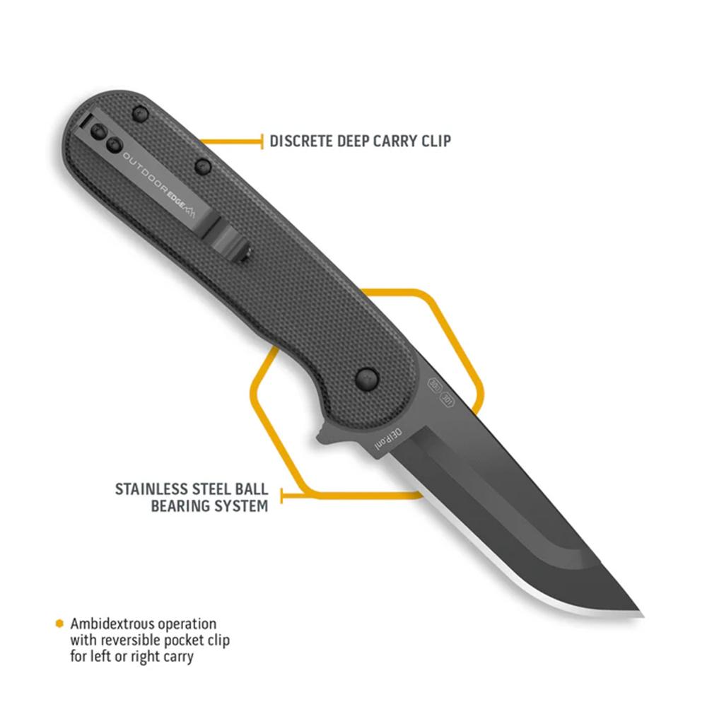 Outdoor Edge VX330AC Razor VX3 3" Folder Black G-10 Handle - View 2