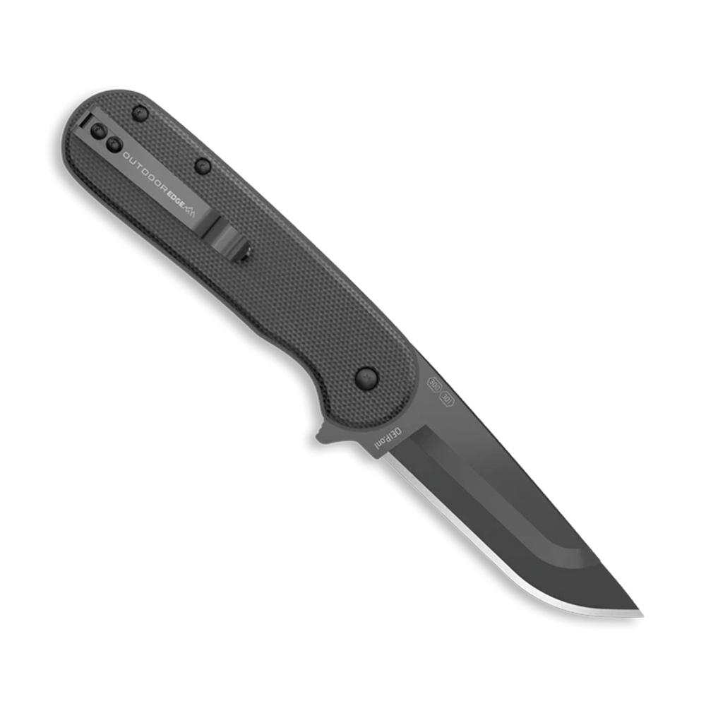 Outdoor Edge VX330BC Razor VX3 3" Green Micarta Folding Knife - View 3