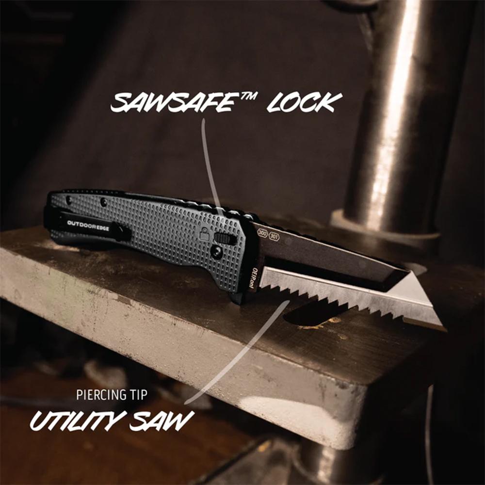 Outdoor Edge XDS330A-C Razor XD3 3.0" Heavy Charcoal Knife - View 2
