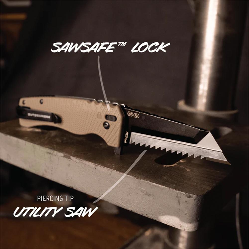 Outdoor Edge XD130A-C Razor XD1 3.0" Heavy Duty Tan Knife - View 2